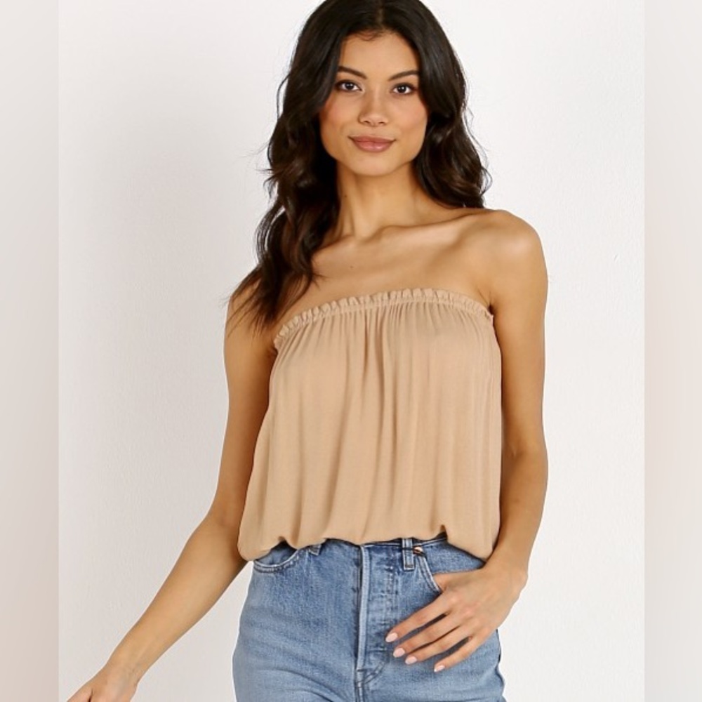 REVOLVE INDAH Gemma Tube Top in Nude M/L